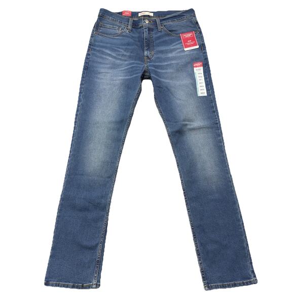 Levi Strauss Signature Slim Fit Ultimate Flex Med Wash Stretch Denim Jeans 34x34 - Picture 1 of 10